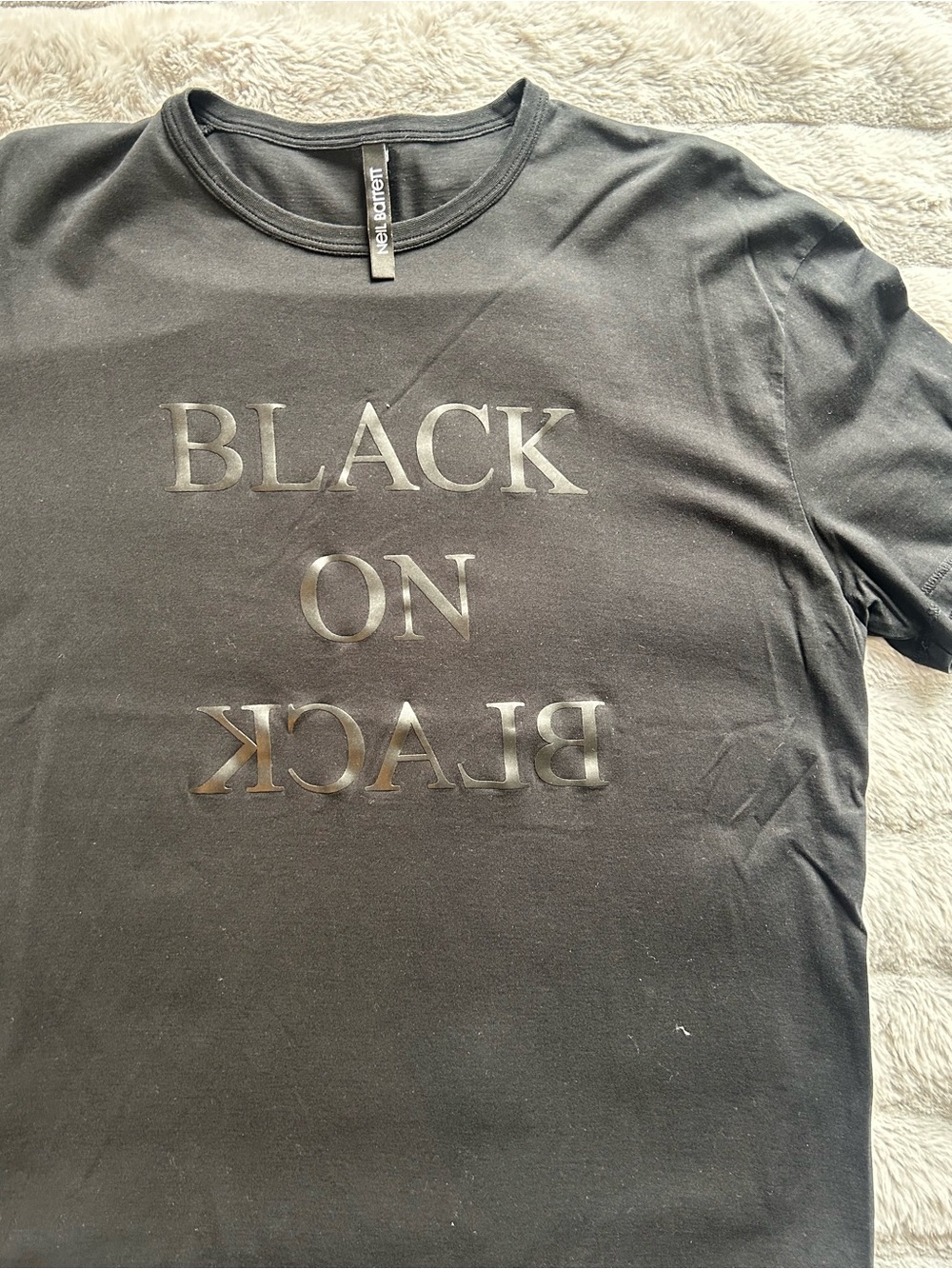Neil Barrett Black Crewneck Tee